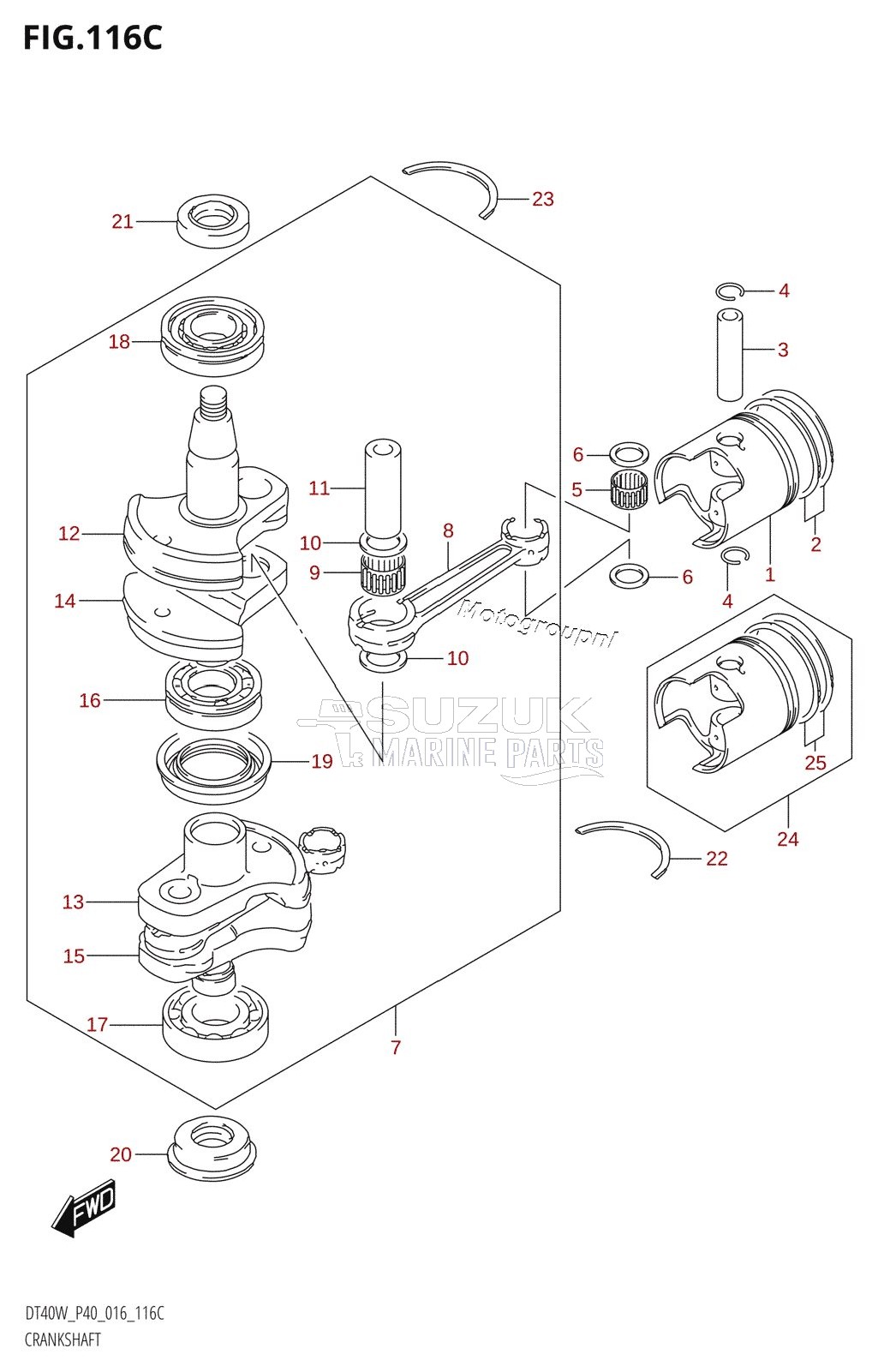 CRANKSHAFT (DT40WR:P40)