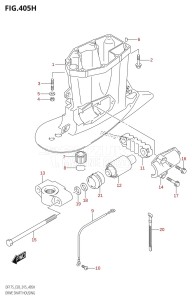 DF150ZG From 15002Z-510001 (E03)  2015 drawing DRIVE SHAFT HOUSING (DF175ZG:E03)