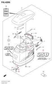 DF225Z From 22503Z-210001 (E03)  2012 drawing ENGINE COVER (DF250ST:E03)