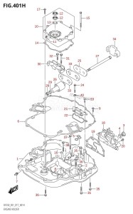 DF225T From 22503F-710001 (E01 E40)  2017 drawing ENGINE HOLDER (DF225Z:E40)