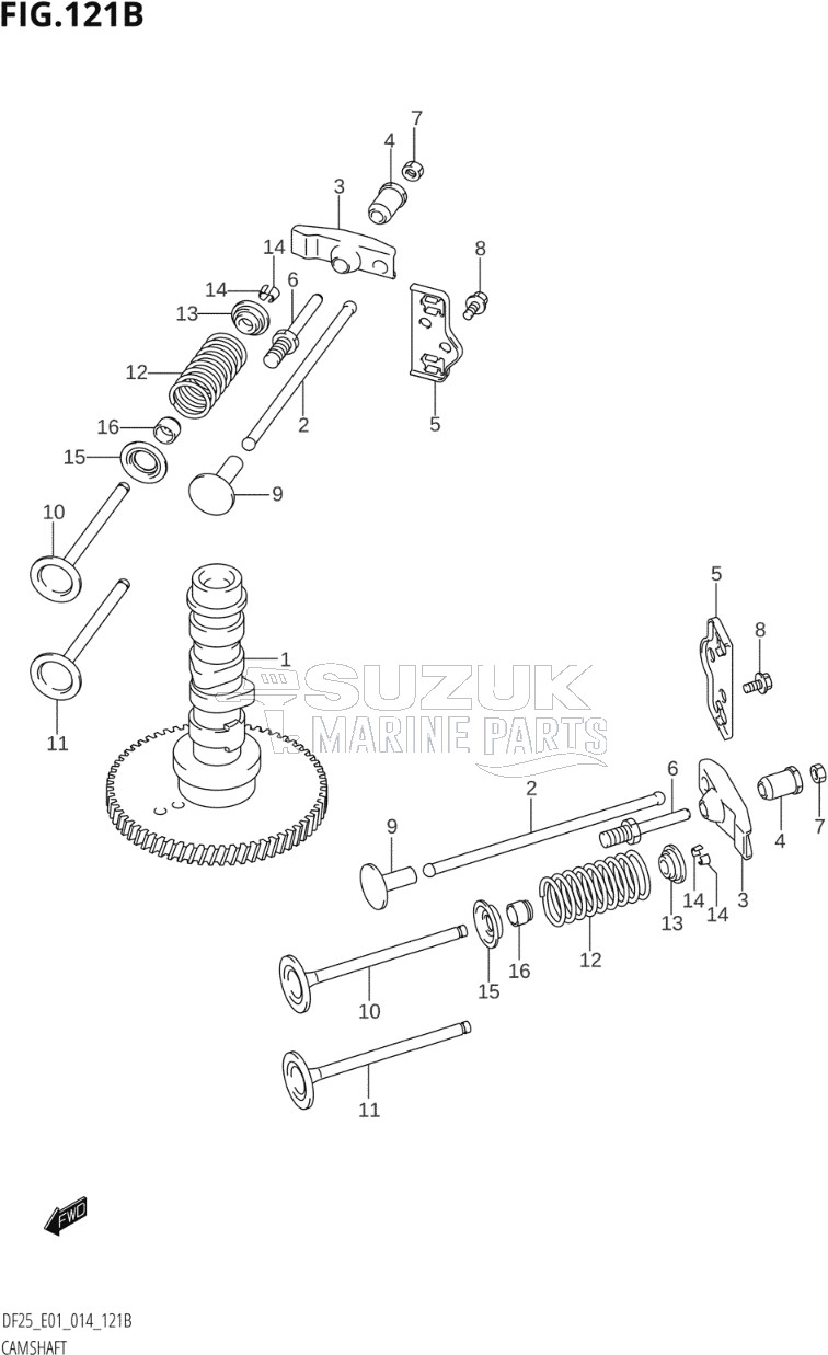 CAMSHAFT (DF25R:E01)