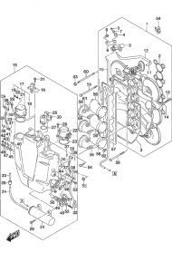 Outboard DF 225 drawing Throttle Body