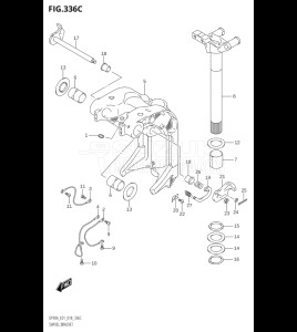 09003F-810001 (2018) 90hp E01 E40-Gen. Export 1 - Costa Rica (DF90AT  DF90ATH) DF90A drawing SWIVEL BRACKET (DF70ATH,DF90ATH)