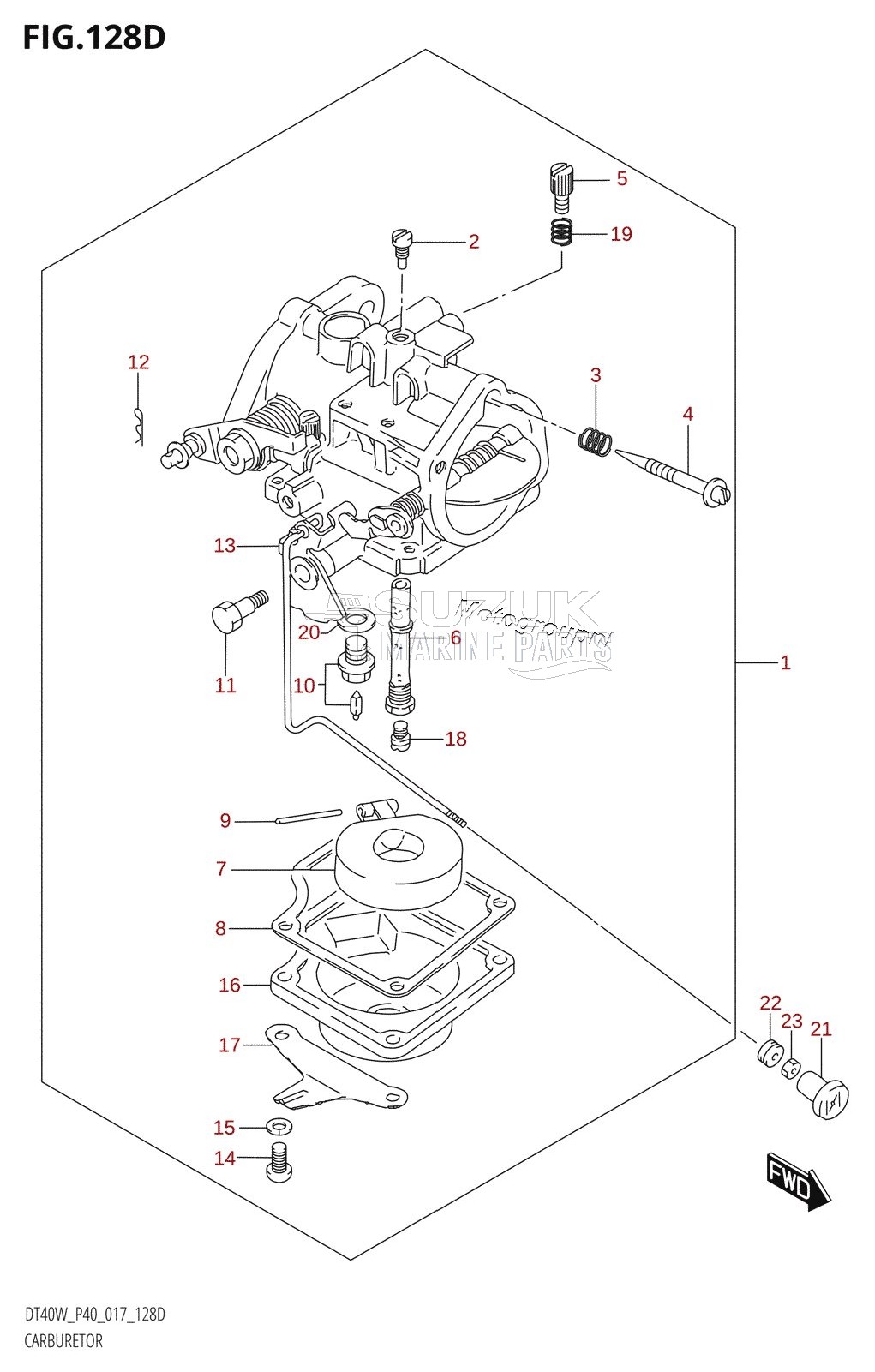 CARBURETOR (DT40WR:P40)