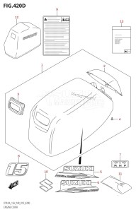 DT9.9A From 00993K-910001 (P36 P40)  2019 drawing ENGINE COVER (DT15A:P36,DT15A:P81)