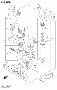 DF200 From 20002F-340001 (E01 E40)  2023 drawing TRIM CYLINDER (X-TRANSOM,XX-TRANSOM)