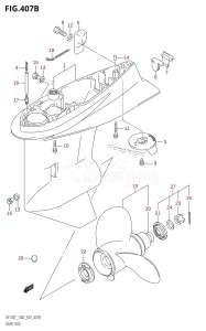 DF140 From 14001F-251001 (E03)  2002 drawing GEAR CASE (DF140Z)