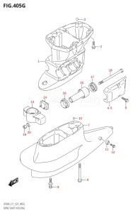 06003F-240001 (2022) 60hp E11 E40-Gen. Export 1-and 2 (DF60AVT  DF60AVT  DF60AVTH  DF60AVTH) DF60A drawing DRIVE SHAFT HOUSING (DF50AVTH:E01,(DF50AVT,DF60AVT):E03)