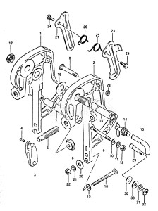 DT65 From 6501-2xxxx ()  1982 drawing CLAMP BRACKET (2)