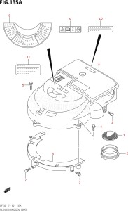 17501Z-680001 (2006) 175hp E01-Gen. Export 1 (DF175ZK6) DF175Z drawing SILENCER / RING GEAR COVER