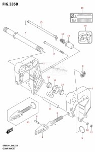 DF8A From 00801F-910001 (P01)  2019 drawing CLAMP BRACKET (DF8AR,DF9.9AR)