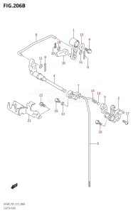 DF9.9B From 00995F-310001 (P01)  2013 drawing CLUTCH ROD (DF9.9BR:P01)