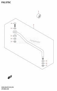 DF25A From 02504F-510001 (P01)  2015 drawing OPT:DRAG LINK (DF30A:P40)