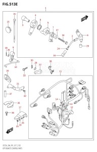 02504F-710001 (2017) 25hp P01-Gen. Export 1 (DF25A  DF25AR  DF25AT  DF25ATH) DF25A drawing OPT:REMOTE CONTROL PARTS (DF30AQ:P01)