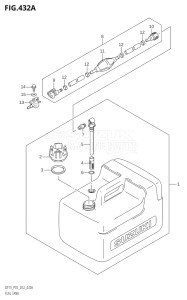 01503F-210001 (2012) 15hp P01-Gen. Export 1 (DF15  DF15R) DF15 drawing FUEL TANK