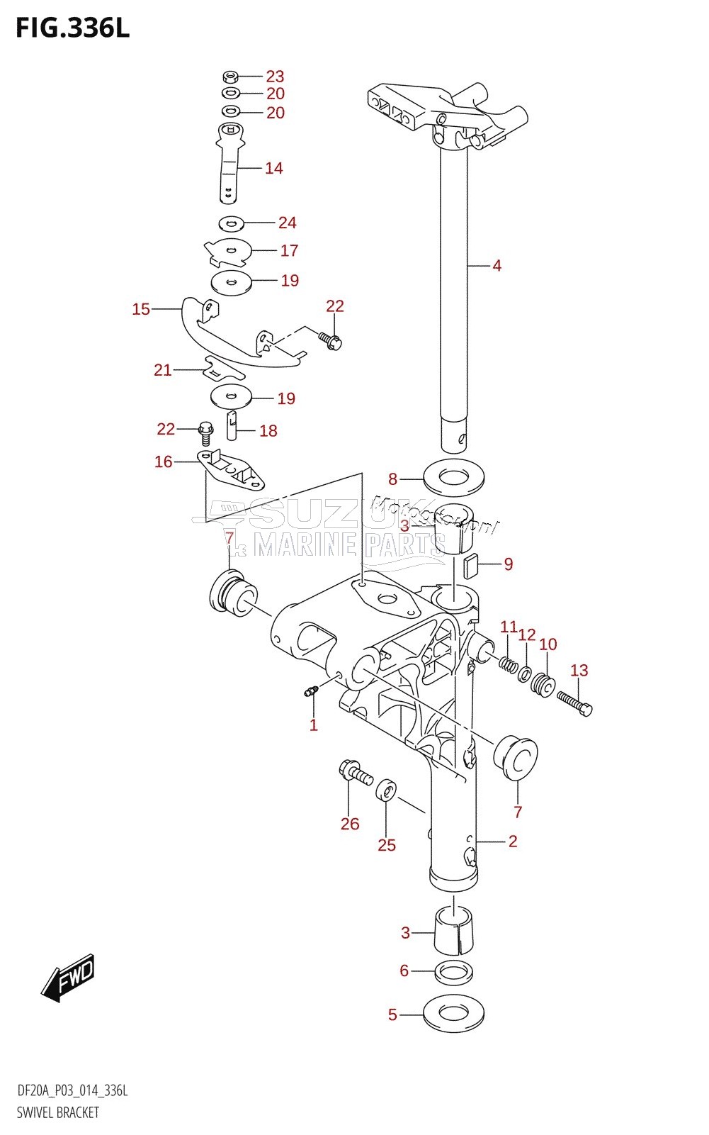 SWIVEL BRACKET (DF20ATH:P03)