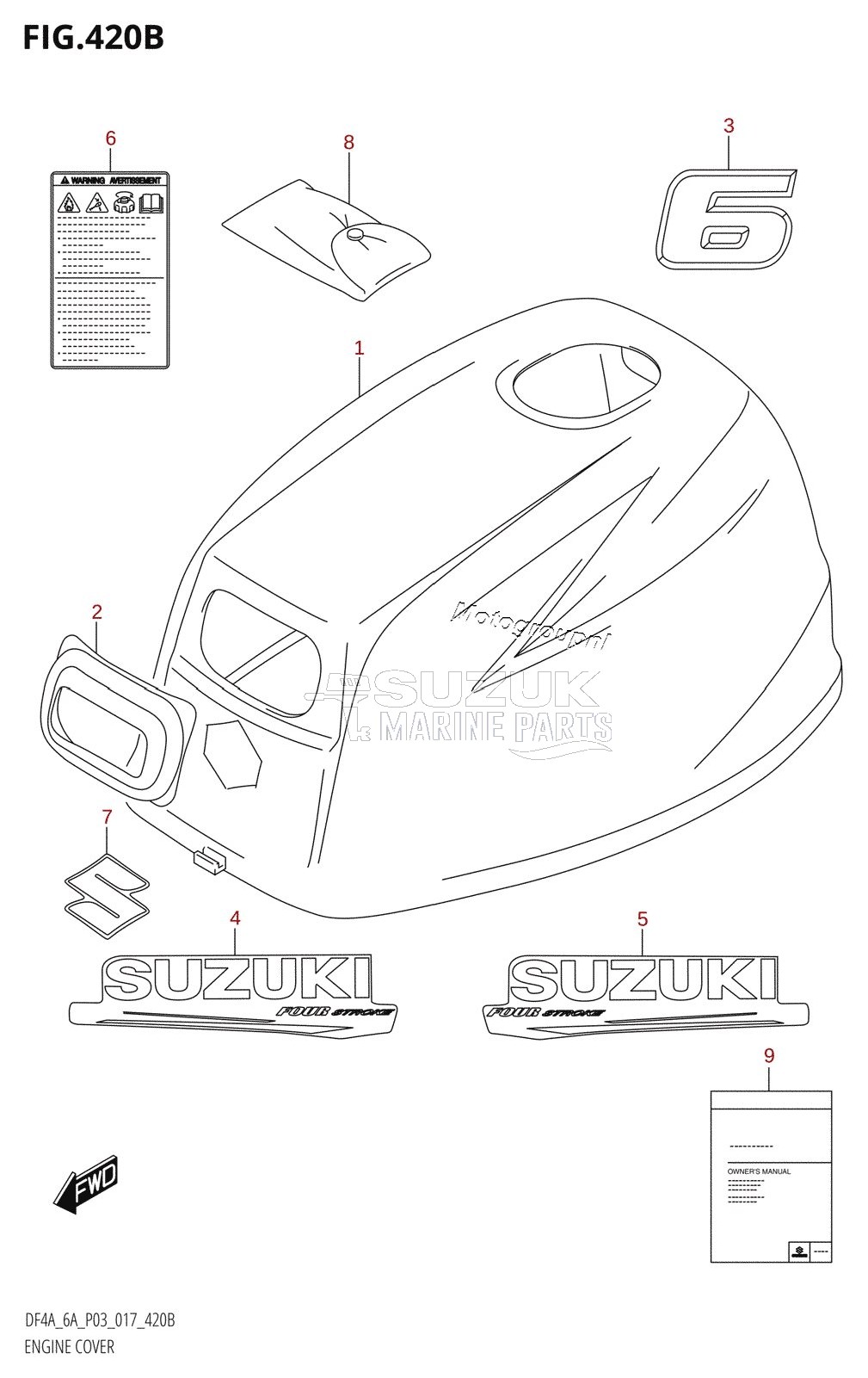 ENGINE COVER (DF6A:P03)