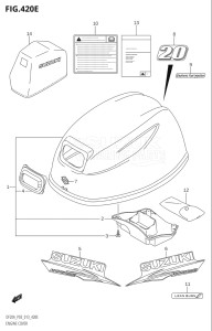 01504F-310001 (2013) 15hp P03-U.S.A (DF15A  DF15AR) DF15A drawing ENGINE COVER (DF20A:P03)