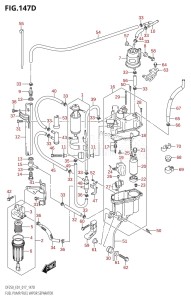 DF225T From 22503F-710001 (E01 E40)  2017 drawing FUEL PUMP /​ FUEL VAPOR SEPARATOR (DF200Z:E40)