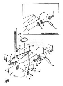 250A drawing PROPELLER-HOUSING-AND-TRANSMISSION