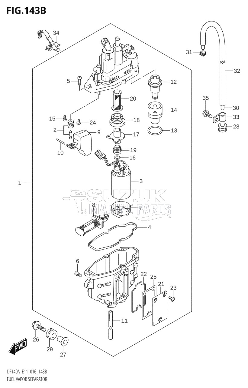 FUEL VAPOR SEPARATOR (DF115AT:E11)