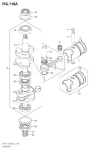 DT15 From 01504-210001 (P37-)  2012 drawing CRANKSHAFT