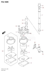 DF250 From 25003F-610001 (E01 E40)  2016 drawing WATER PUMP (DF250T:E40)