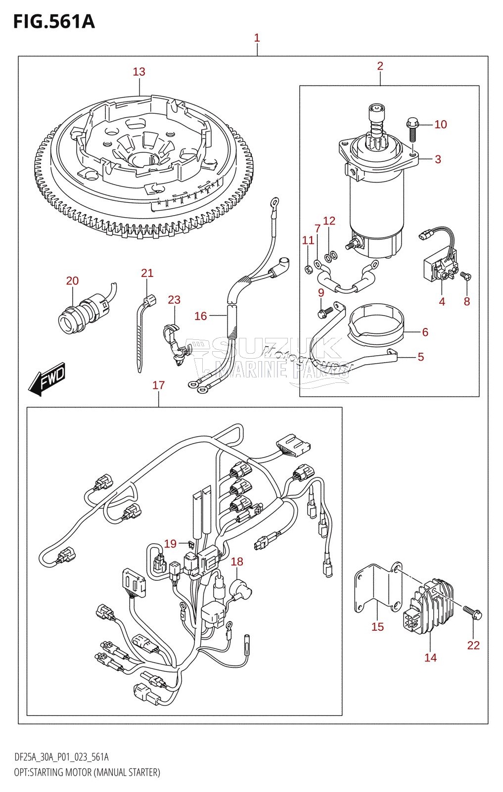 OPT:STARTING MOTOR (MANUAL STARTER) (M-STARTER)