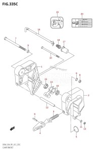 DF9.9A From 00994F-210001 (P01)  2012 drawing CLAMP BRACKET (DF9.9A:P01)