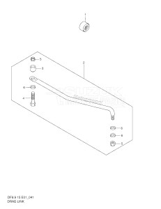 DF15 From 01501F-651001 ()  1996 drawing DRAG LINK (DF9.9R /​ 9.9AR /​ 15R /​ 15AR)