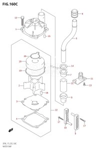 DF115T From 11502F-110001 (E03)  2011 drawing WATER PUMP (K9)