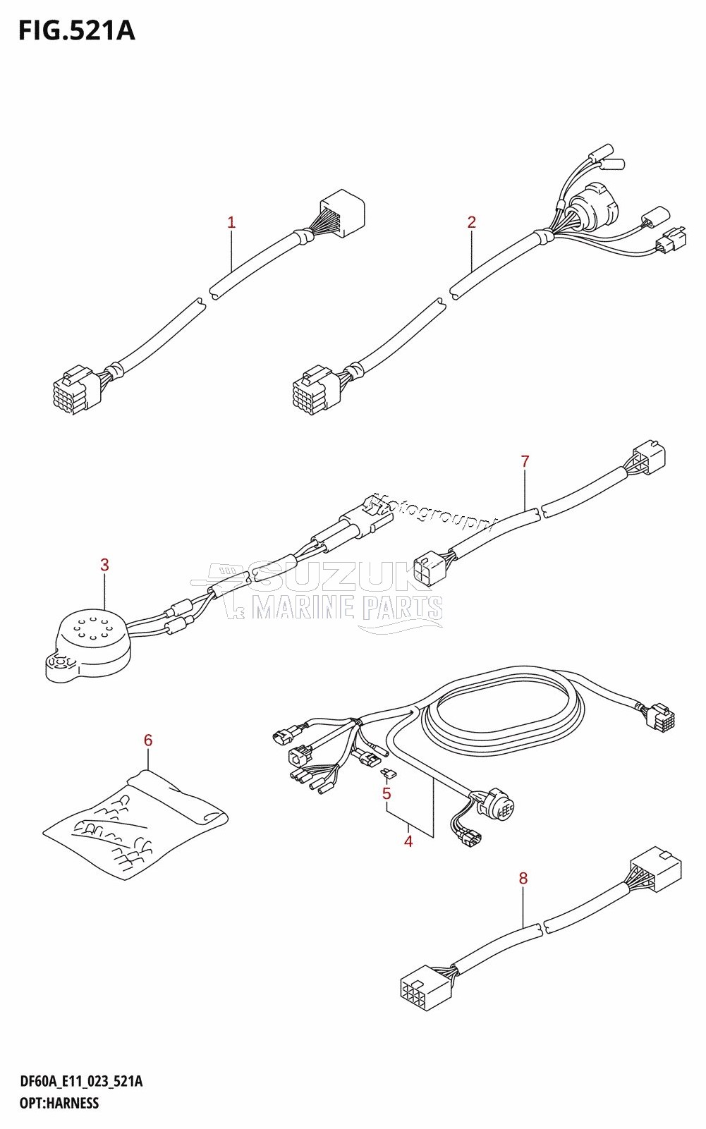 OPT:HARNESS ((DF40A,DF40AST,DF50A,DF60A,DF50AVT,DF60AVT,DF40ASVT):(020,021))