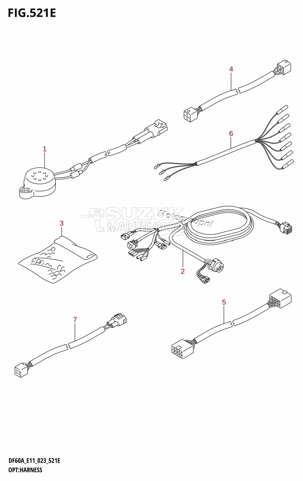 OPT:HARNESS ((DF40AQH,DF40ATH,DF50ATH,DF60AQH,DF60ATH,DF50AVTH,DF60AVTH):022)