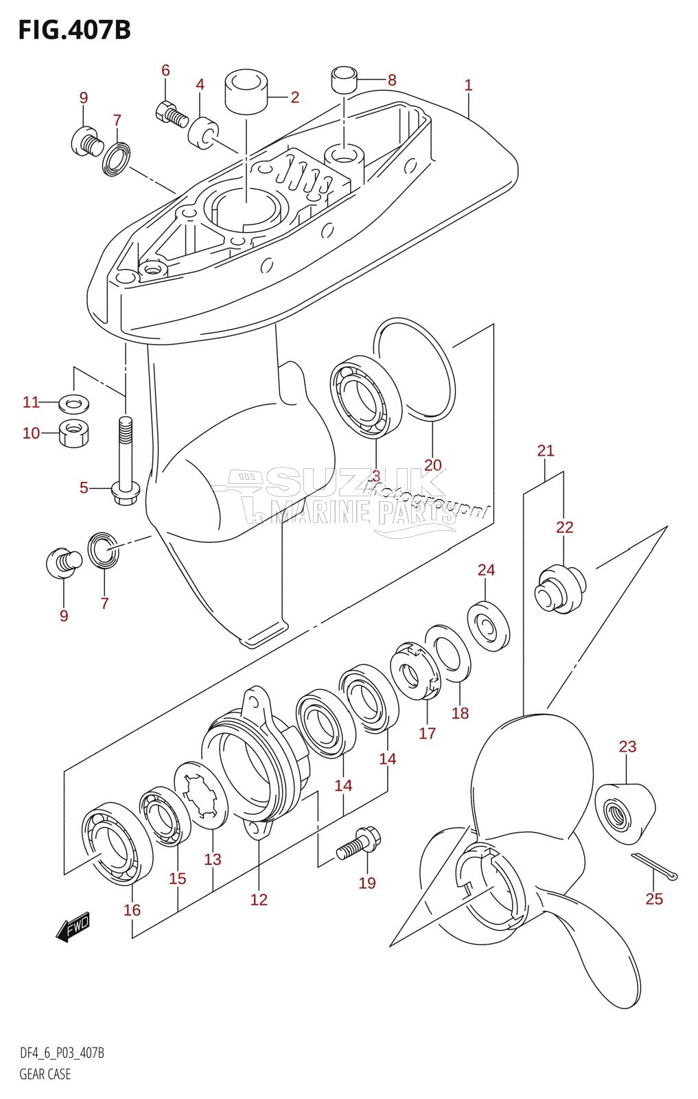 GEAR CASE (DF4:(K4,K5,K6,K7,K8,K9,K10,011),DF6)