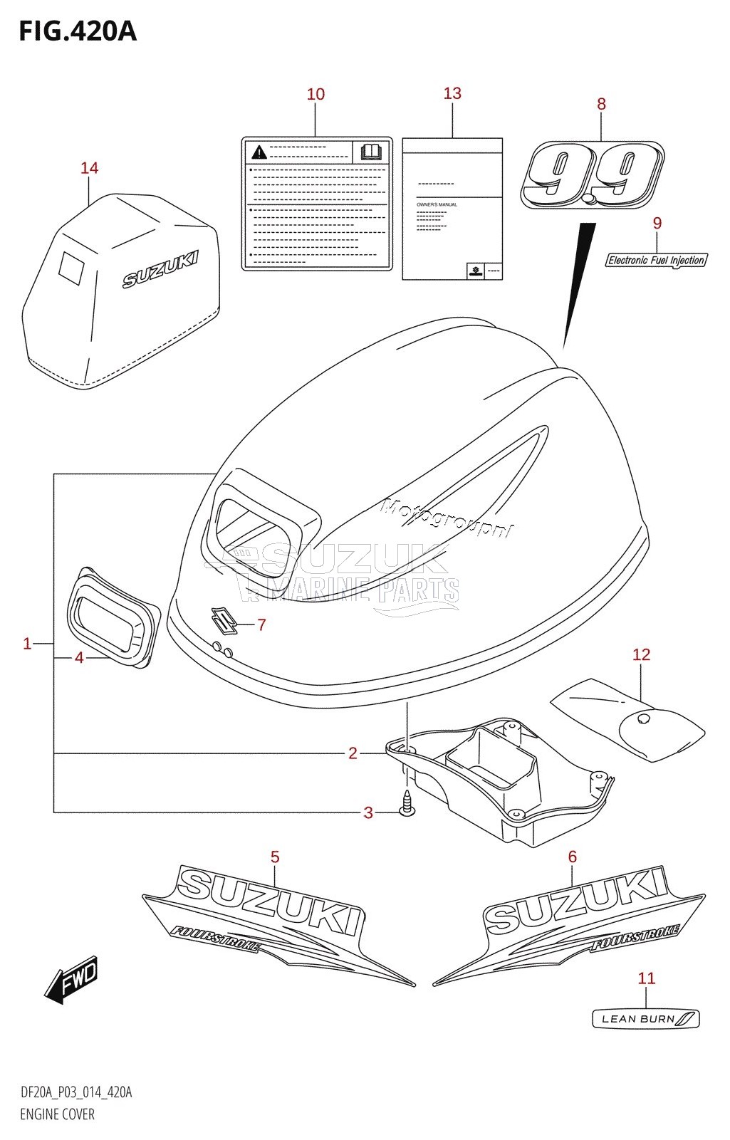 ENGINE COVER (DF9.9B:P03)