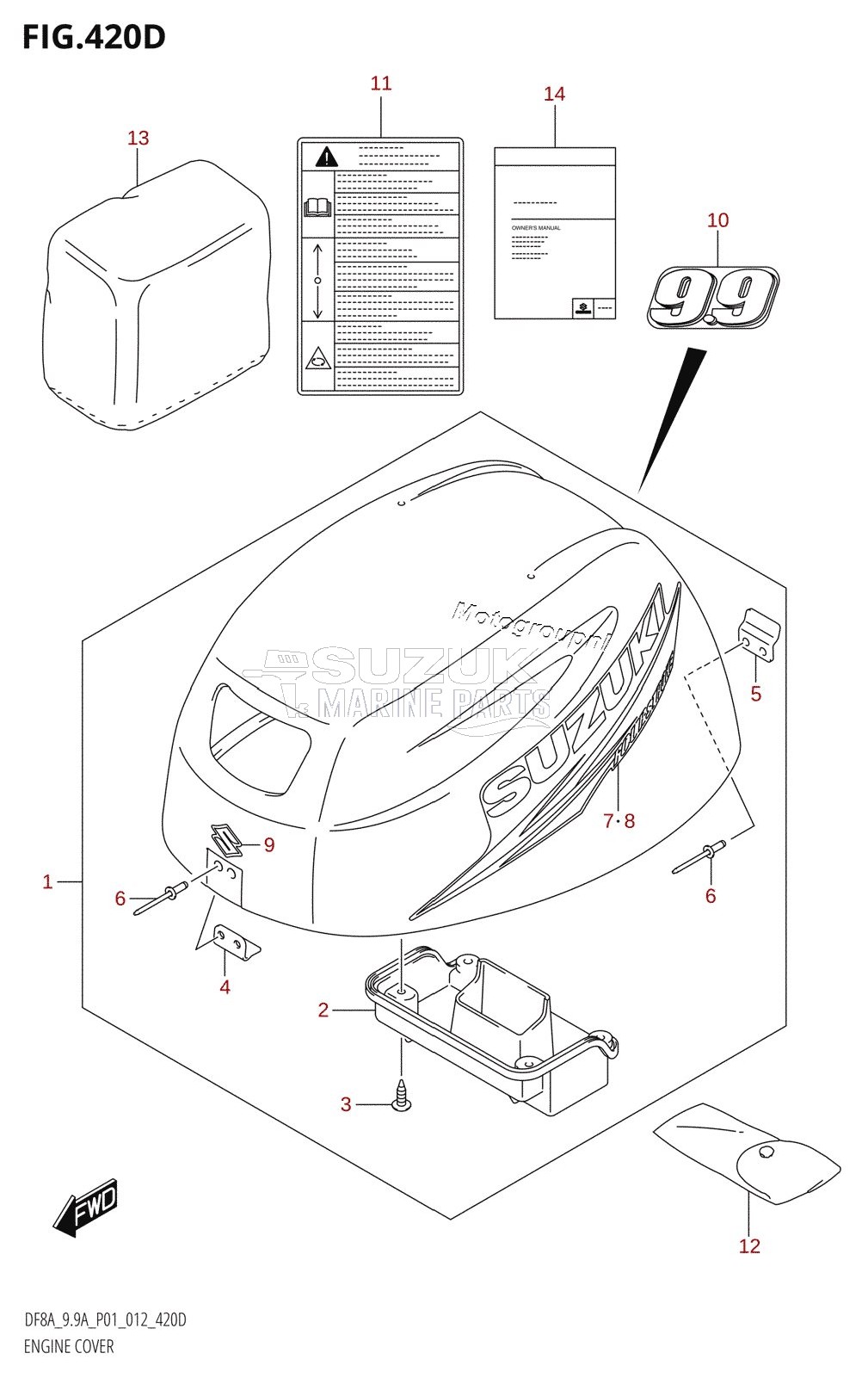 ENGINE COVER (DF9.9AR:P01)