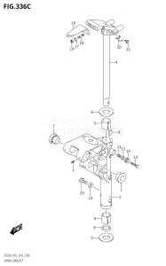 02002F-410001 (2014) 20hp P03-U.S.A (DF20A  DF20AR  DF20AT  DF20ATH) DF20A drawing SWIVEL BRACKET (DF9.9BT:P03)