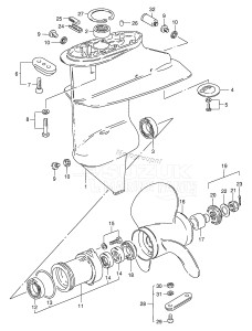 DF15 From 01501F-652501 ()  1996 drawing GEAR CASE