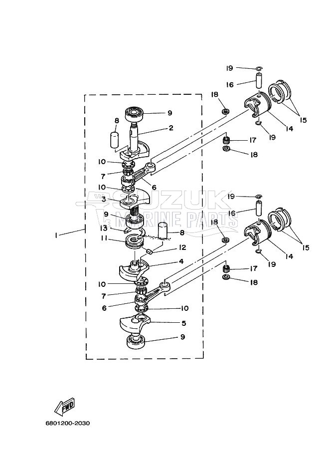 CRANKSHAFT--PISTON