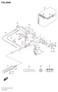 DF30A From 03003F-340001 (P01 P40)  2023 drawing TILLER HANDLE (DF25A,DF30AQ)