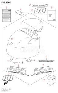 08002F-510001 (2005) 80hp E40 E01- (DF80A) DF80A drawing ENGINE COVER (DF80A:E01)