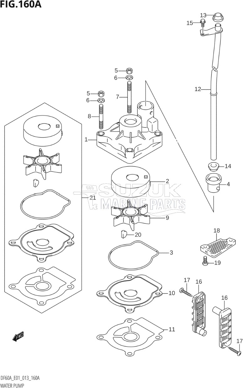 WATER PUMP (DF40A:E01)