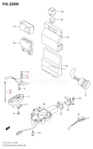 DF175ZG From 17502Z-410001 (E01 E40)  2014 drawing PTT SWITCH /​ ENGINE CONTROL UNIT (DF175TG:E40)