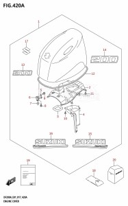 DF200AZ From 20003Z-710001 (E01 E40)  2017 drawing ENGINE COVER (DF200AT:E01)