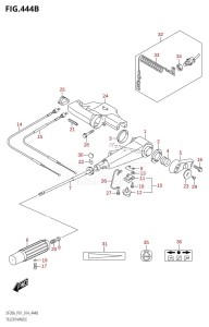 DF20A From 02002F-410001 (P01)  2014 drawing TILLER HANDLE (DF15A:P01)