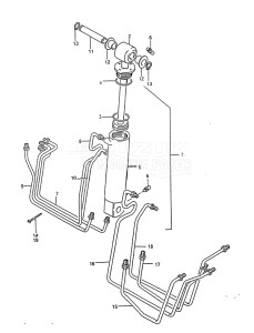 Outboard DT 85 drawing Tilt Cylinder (1988 to 1994)