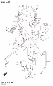 DF30A From 03003F-510001 (P01 P40)  2015 drawing FUEL PUMP (DF30AT:P01)