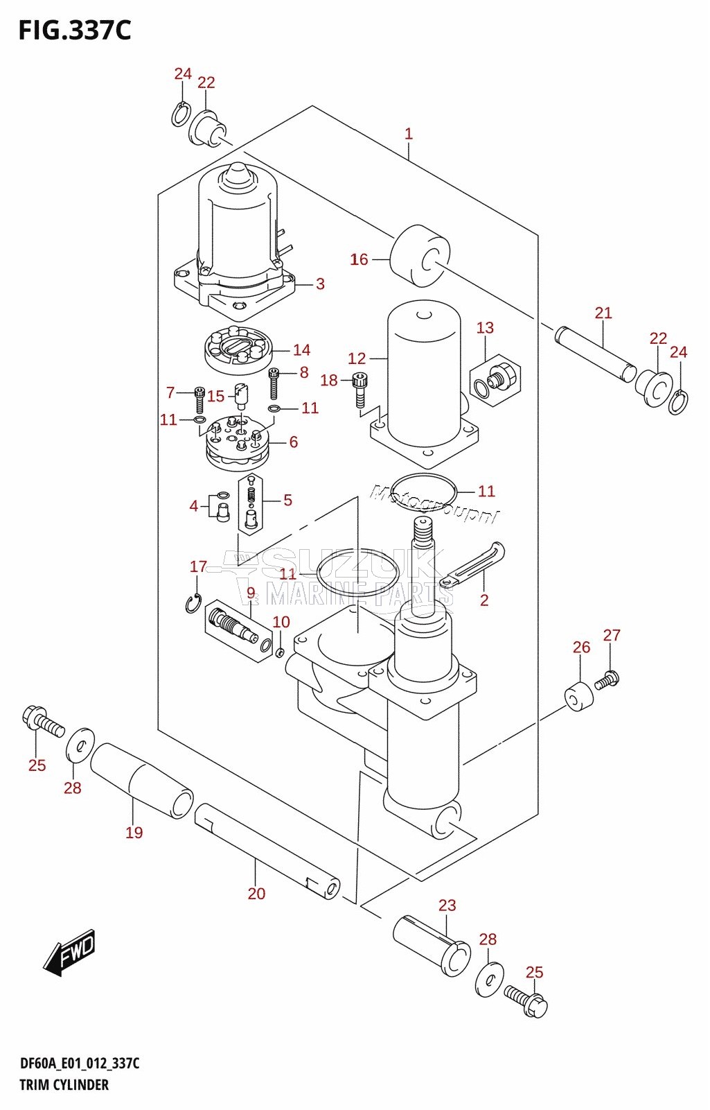 TRIM CYLINDER (DF50A:E01)