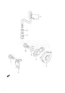 DF 9.9 drawing Throttle Control Non-Remote Control