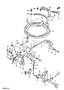 DT30 From 03001-511087 ()  1984 drawing THROTTLE CONTROL